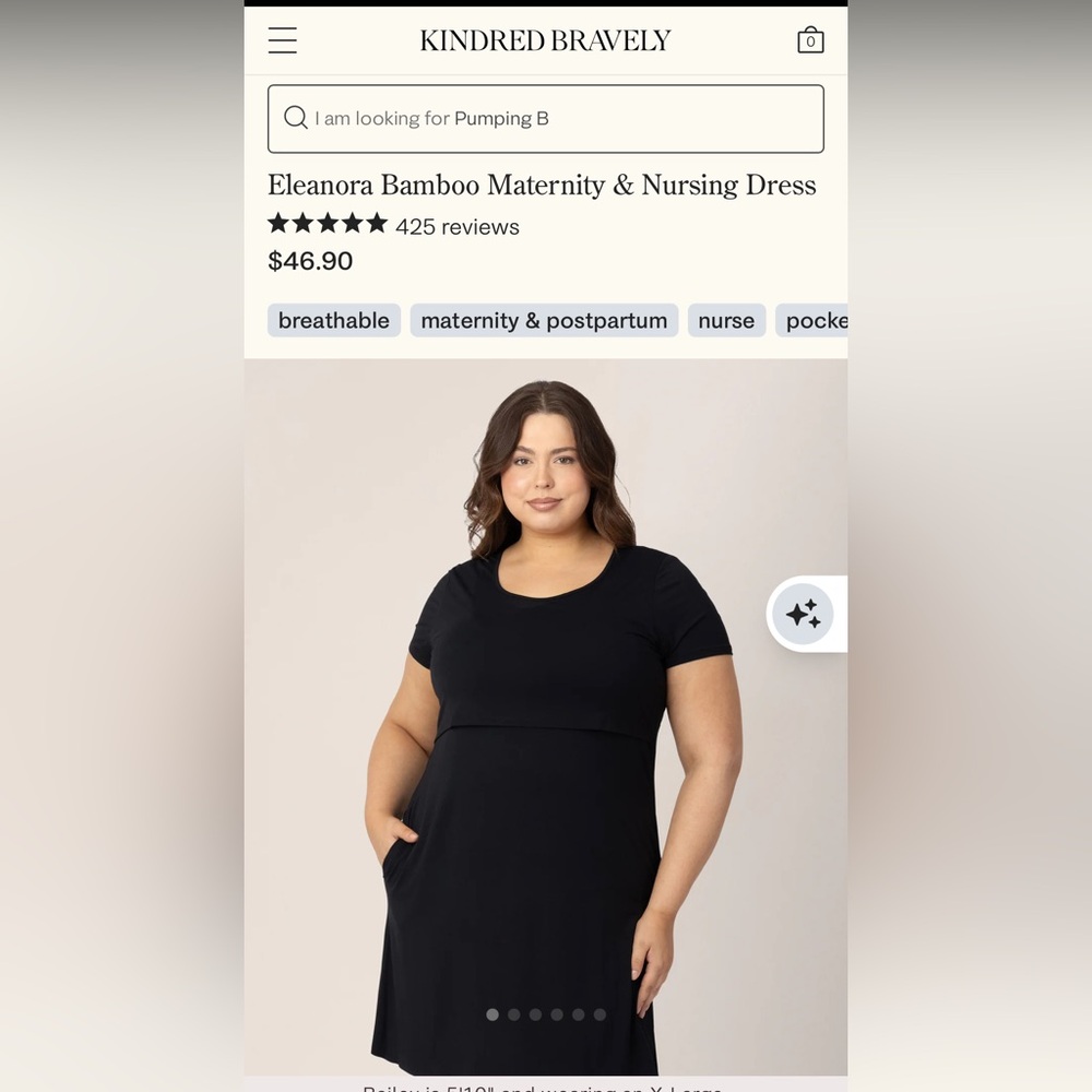 Kindred Bravely Eleanora Bamboo Nursing & Maternity Dress
